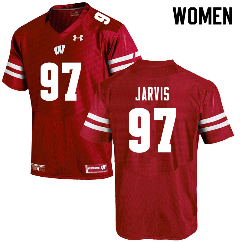 Women #97 Mike Jarvis Wisconsin Badgers College Football Jerseys Sale-Red - Click Image to Close